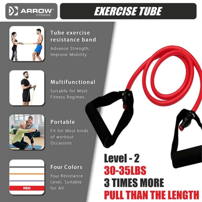 MSU-760-Exercise-Tube-Red-4